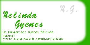 melinda gyenes business card